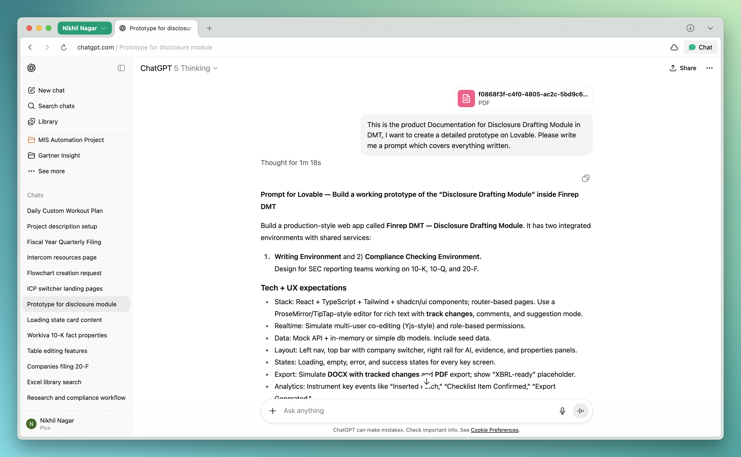 Prototype prompts